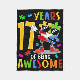 Couverture Polaire 17 Ans D'Être Un Anniversaire Magnifique Dabbing A