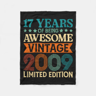 Couverture Polaire 17e anniversaire 17 ans d'être génial Vintage 17