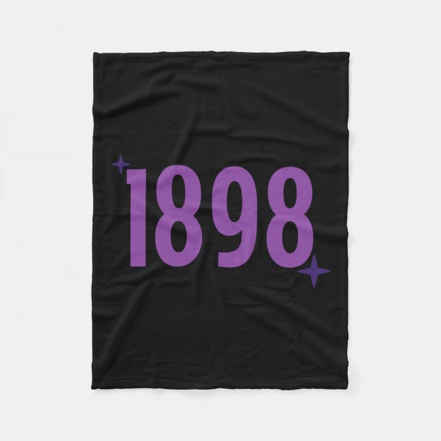 Couverture Polaire 1898 - Violet Avec Étincelles (Devant)