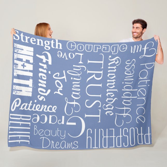 Couverture Polaire 18 Noms ou mots personnalisés Meilleures Voix pola (En situation)