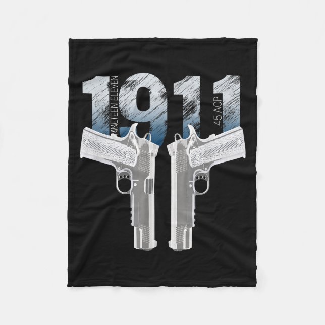 Couverture Polaire 1911 Handgun Pro Gun 2nd Amendment Gift  (Devant)