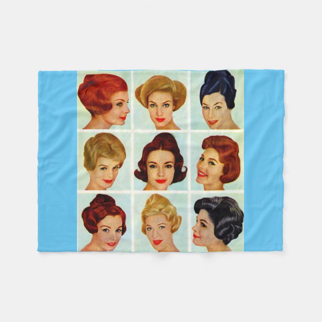 Couverture Polaire 1960 s hairstyles grid (Devant (Horizontal))