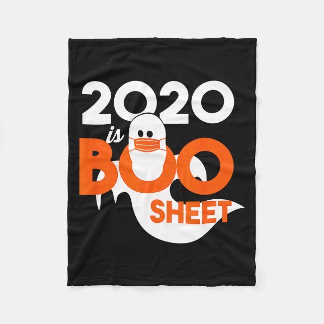 Couverture Polaire 2020 est boo feuille fantôme halloween  (Devant)