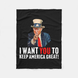 Couverture Polaire 2020 - Je Veux Que Vous Gardiez L'Amérique Grande 