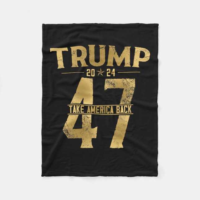 Couverture Polaire 2024 Reprendre l'Amérique Élection 47ème Président (Devant)