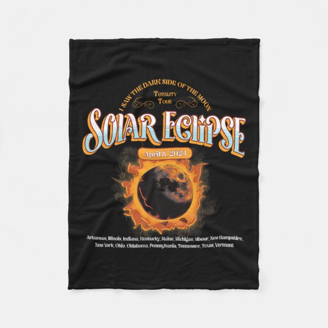 Couverture Polaire 2024 Total Éclipse Solaire 8 Avril Chemin De L'Écl (Devant)