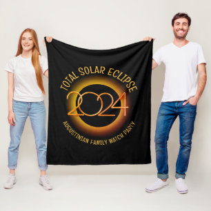 Couverture Polaire 2024 TOTAL SOLAR ECLIPSE Famille Souvenir