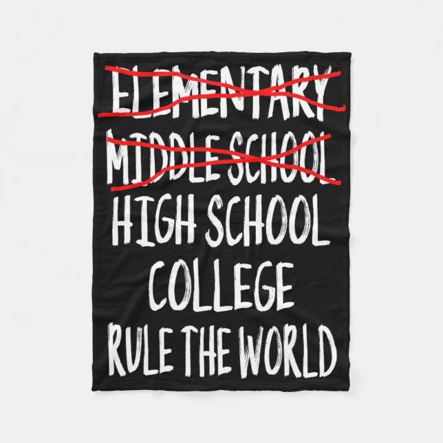 Couverture Polaire 2025 Junior High Graduation Funny Middle School Gr (Devant)