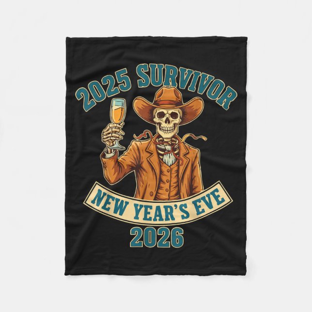 Couverture Polaire 2025 Survivor New Year's Eve 2026  (Devant)