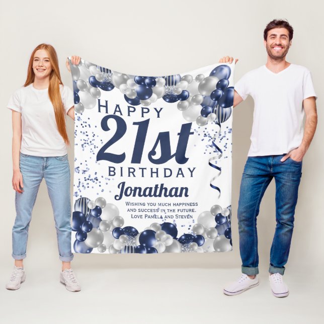 Couverture Polaire 21e anniversaire Marine Ballons (En situation)