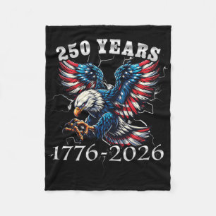 Couverture Polaire 250 Ans 1776-2026 Aigle Américain 250e Anniversair