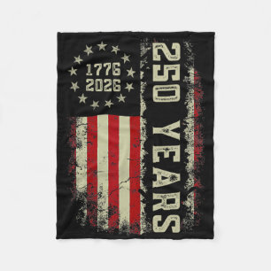 Couverture Polaire 250 Ans Amérique 1776 2026 Drapeau Usa 250e Indépe