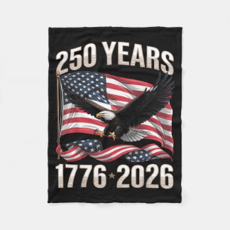 Couverture Polaire 250 Ans De Drapeau De L'aigle Usa Dom Patriotique