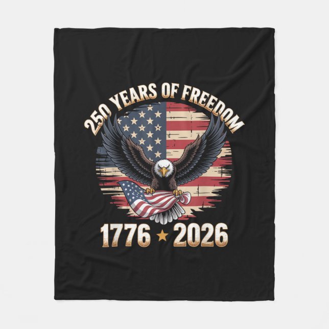 Couverture Polaire 250 Years American 250th Anniversary US USA Flag 4 (Devant)