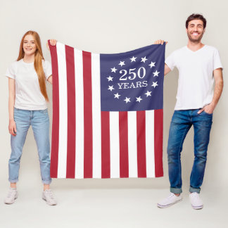 Couverture Polaire 250e anniversaire d'Amérique Patriotique USA Indép