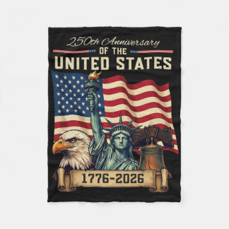 Couverture Polaire 250e anniversaire États-Unis 250e Drapeau américai