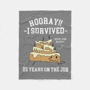 Couverture Polaire 25 Ans dans l'Emploi 25e Anniversaire de Travail