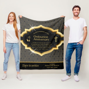 Couverture Polaire 25e 50e ANNIVERSAIRE DE L'ORDRE DU PRÊTRE Cadeau