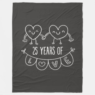 Couverture Polaire 25e Anniversary Poison Chalk Hearts