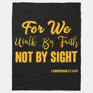 Couverture Polaire 2 Corinthiens 5:7 Bible Verse Citation KJV