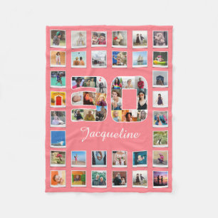 Couverture Polaire 30e anniversaire Famille Photo Collage 49 Photogra