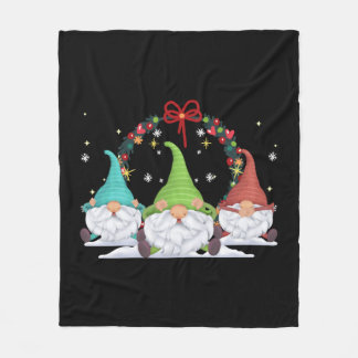 Couverture Polaire 3 Gnomes de Noël