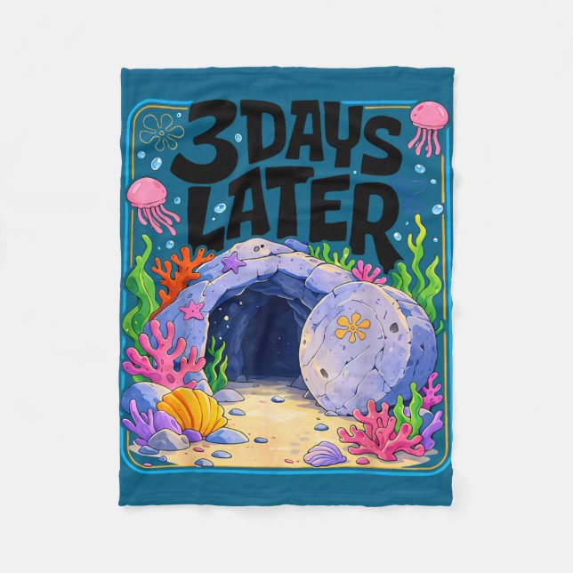 Couverture Polaire 3 jours plus tard la résurrection chrétienne drôle (Devant)