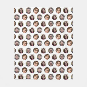 Couverture Polaire 3 Membres de la famille Photo Collage