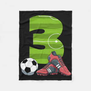 Couverture Polaire 3 Soccer pour le premier anniversaire Enfants Foot