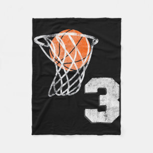 Couverture Polaire 3e anniversaire Basketball 3 ans Garçons Enfant