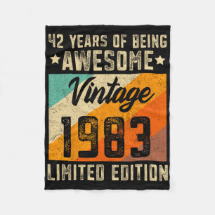 Couverture Polaire 42e anniversaire Hommes 42 ans Femmes 1983 Limited