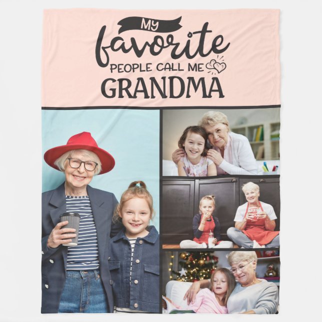 Couverture Polaire 4 collage photo de famille -Mes gens préférés m'ap (Devant)