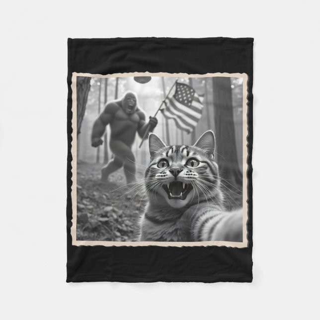 Couverture Polaire 4 juillet Bigfoot Et Sasquatch (Devant)