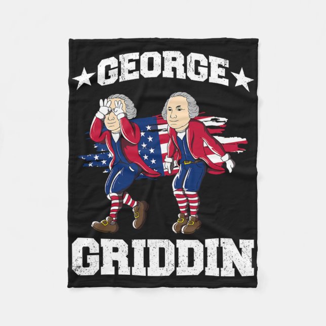 Couverture Polaire 4 juillet George Washington Griddy George Griddi (Devant)