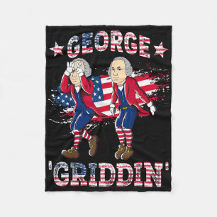 Couverture Polaire 4 juillet George Washington Griddy George Griddi