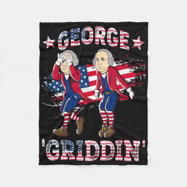 Couverture Polaire 4 juillet George Washington Griddy George Griddi (Devant)