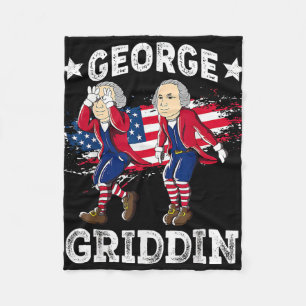 Couverture Polaire 4 juillet George Washington Griddy George Griddi