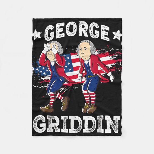 Couverture Polaire 4 juillet George Washington Griddy George Griddi (Devant)