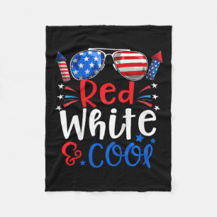 Couverture Polaire 4 juillet Rouge Blanc Et Cool Patriotique Garçons
