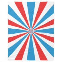 4 juillet Sunburst rouge, blanc et bleu