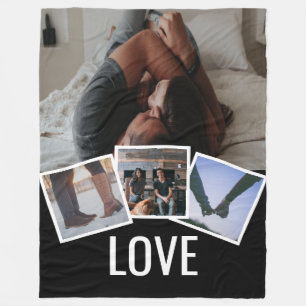 Couverture Polaire 4 Photo Love Personnalisée