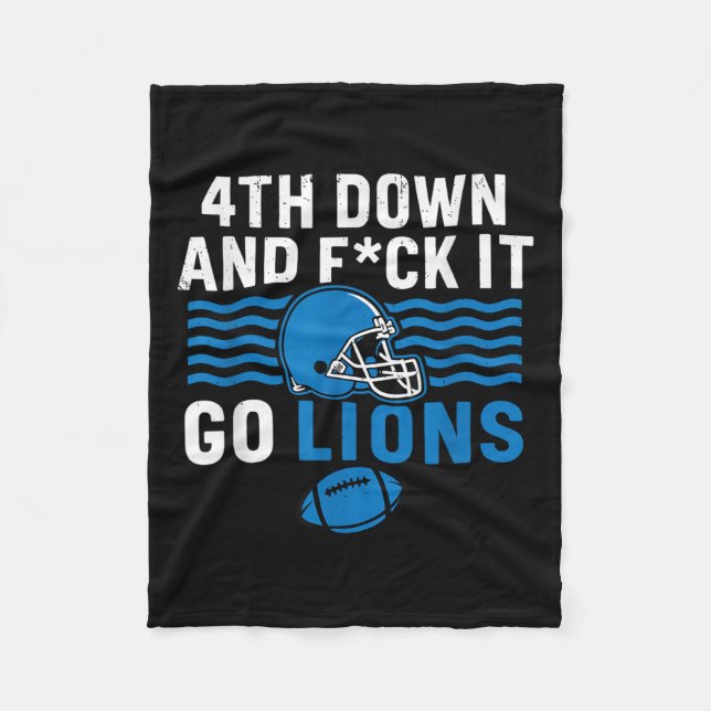 Couverture Polaire 4ème En Bas Et Fck It Go Lions (Devant)