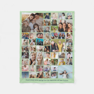 Couverture Polaire 50 Photos Montage de photos Couleur personnalisée 