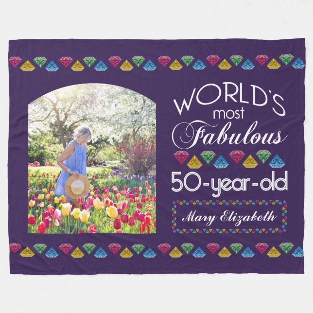Couverture Polaire 50e anniversaire Gemmes les plus fabuleuses Purple (Devant (Horizontal))