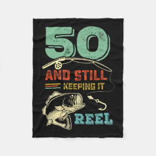 Couverture Polaire 50e anniversaire Pêche Turning 50 pêcheurs Mens Pu