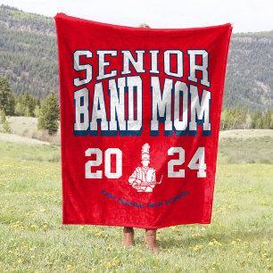 Couverture Polaire 50x60 School Band Senior Mom Stade Fleece Blanke