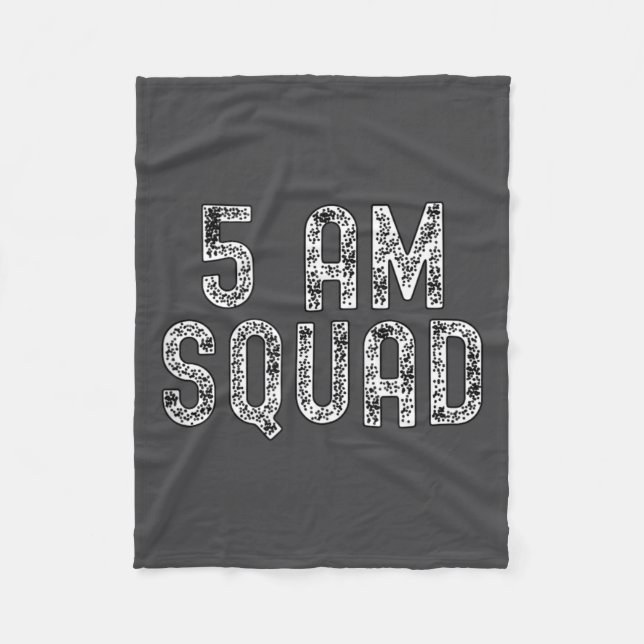 Couverture Polaire 5 Am Squad _ Funny Gym Workout Quote Apparel Tank  (Devant)