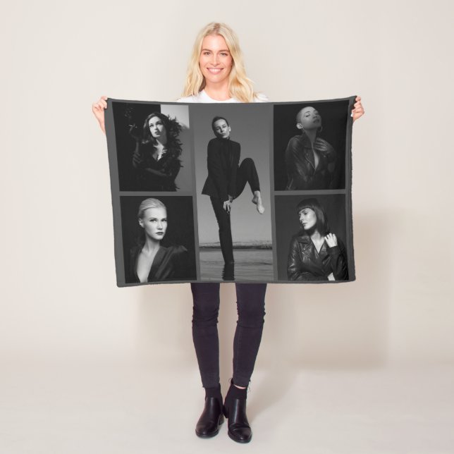 Couverture Polaire 5 Collage photo modifiable (En situation)