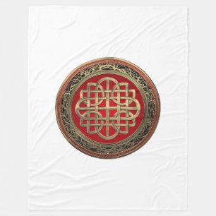 Couverture Polaire [600] Croix du noeud d'or celtique sacré