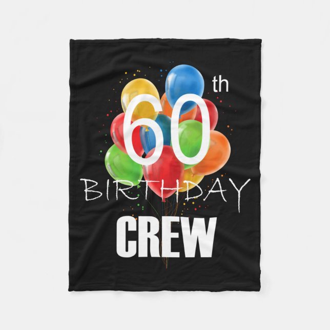 Couverture Polaire 60th Birthday Crew 60 Party Crew Group Women  (Devant)